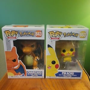 Pokémon Charizard and Pikachu Funko Pop Bundle